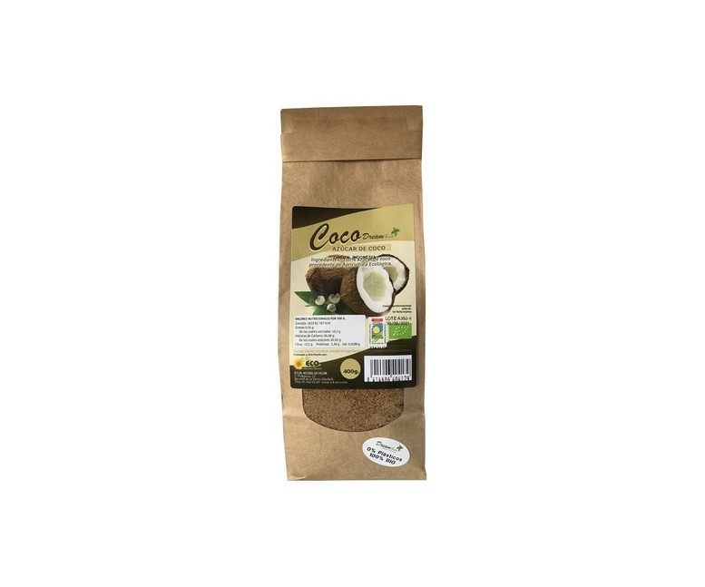 Azúcar de coco Bio 400 g de polvo Dream Foods