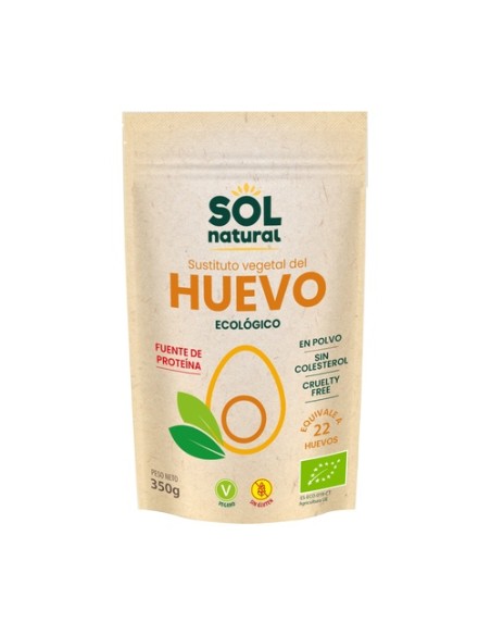 Sustituto vegano del huevo en polvo Bio 350 g de polvo Sol Natural