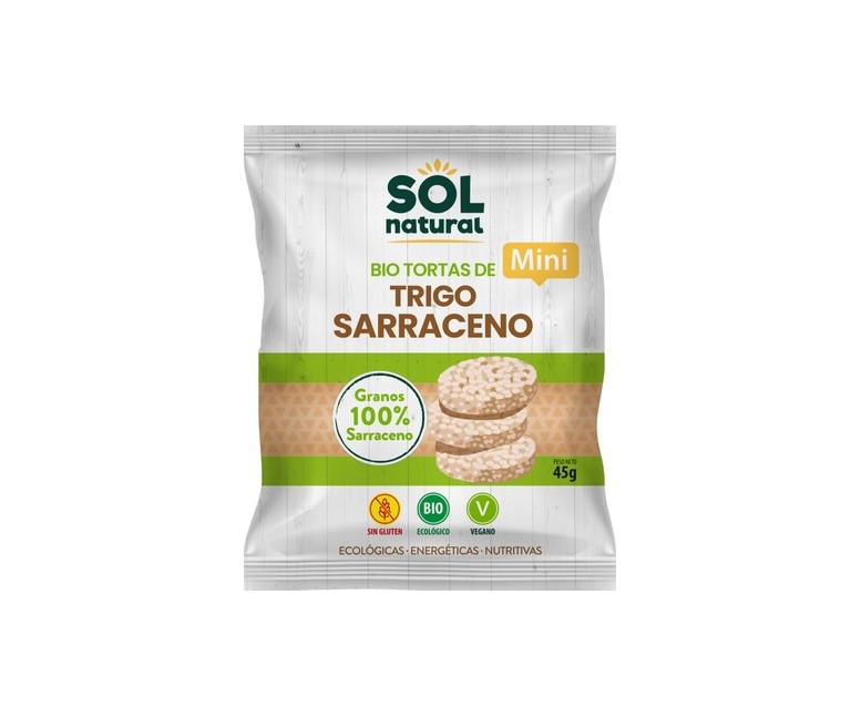 Mini tortitas de trigo sarraceno Bio 45 g Sol Natural