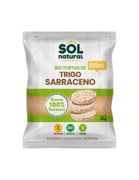 Mini tortitas de trigo sarraceno Bio 45 g Sol Natural