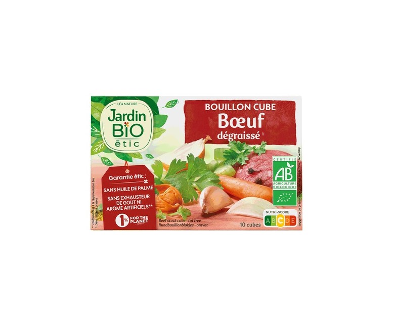 Cubitos de carne 10 cubitos de 8 g Jardin Bio
