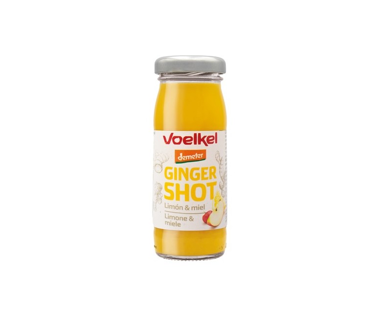 Shot de Jengibre, miel y limón Demeter BIO 95 ml Voelkel