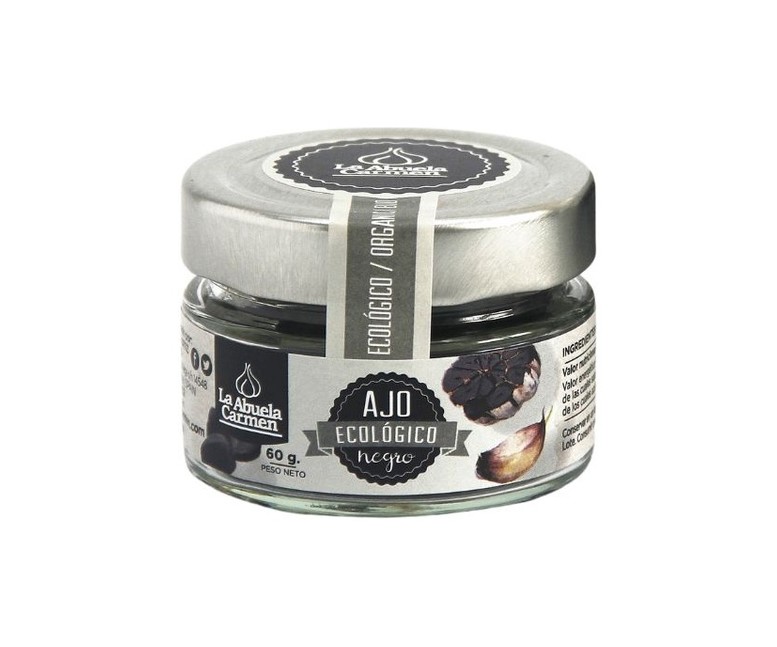 Ajo negro ecológico dientes pelados 60 g La Abuela Carmen