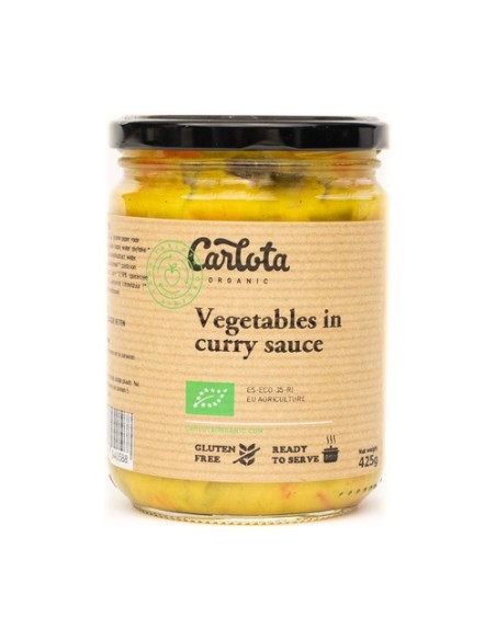Verduras en salsa curry 425 g Carlota Organic