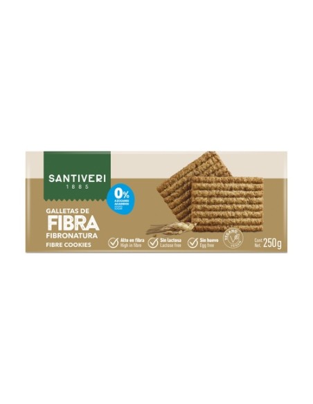 Galletas Fibronatura Veganas 250 g Santiveri
