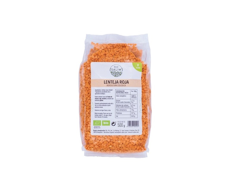 Lentejas rojas Bio 500 g Eco Salim