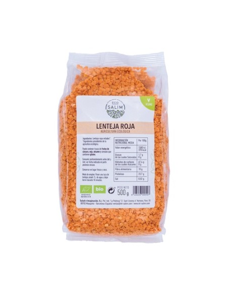 Lentejas rojas Bio 500 g Eco Salim