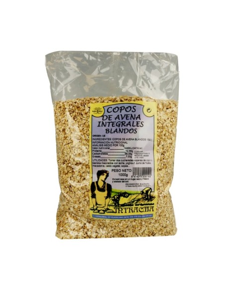 Copos de avena blandos integrales 1 kg Intracma