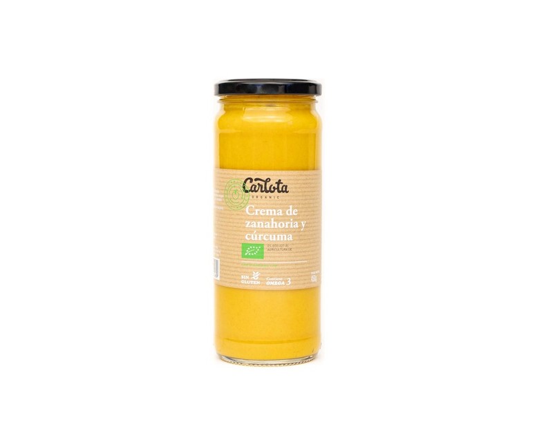 Crema de Zanahoria y Cúrcuma 450 g de crema Carlota Organic