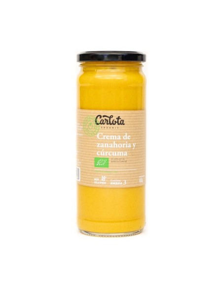 Crema de Zanahoria y Cúrcuma 450 g de crema Carlota Organic
