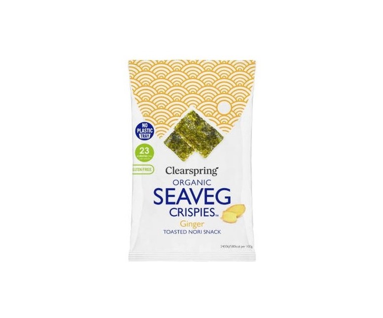 Alga nori con jengibre snack 4 g Clearspring