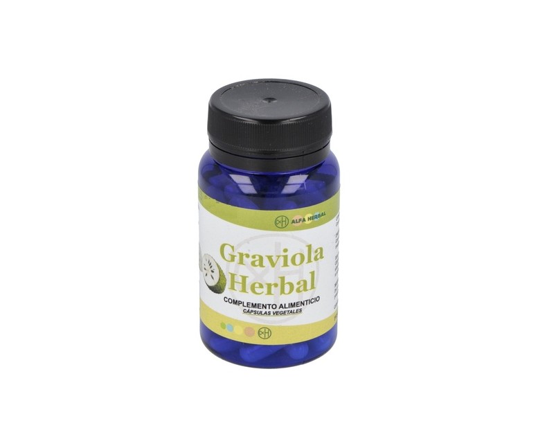 Graviola herbal apoyo al flujo sanguíneo 60 cápsulas Alfa Herbal