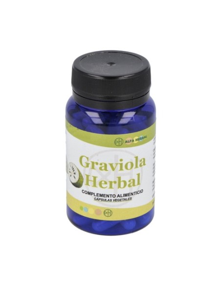 Graviola herbal apoyo al flujo sanguíneo 60 cápsulas Alfa Herbal