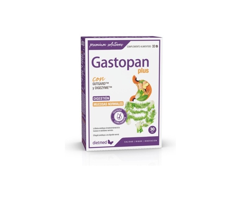 Gastopan plus digestión y mucosa 30 comprimidos Dietmed