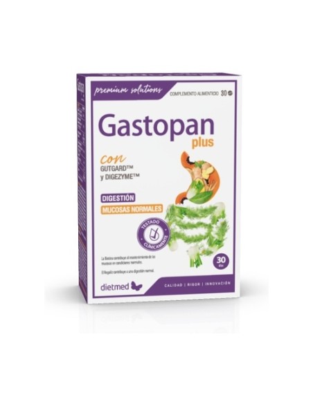 Gastopan plus digestión y mucosa 30 comprimidos Dietmed