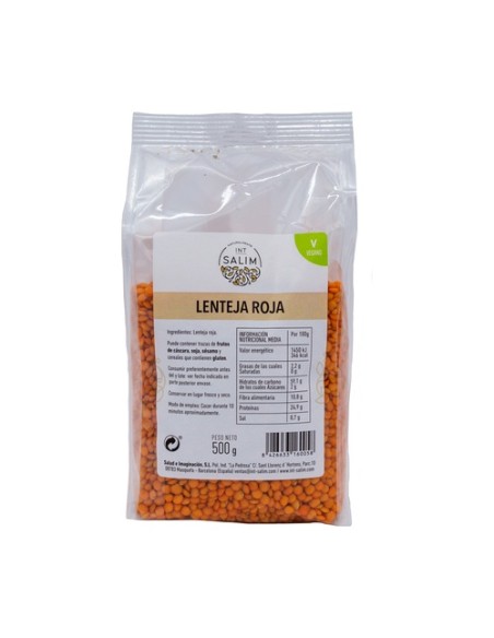 Lenteja roja 500 g Int-Salim