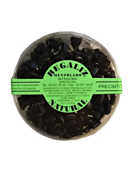 Regaliz mentolado pastillas sin azúcar 24 g (Regaliz) Intracma