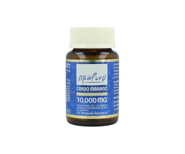 Cardo mariano 40 cápsulas vegetales de 720mg Estado Puro