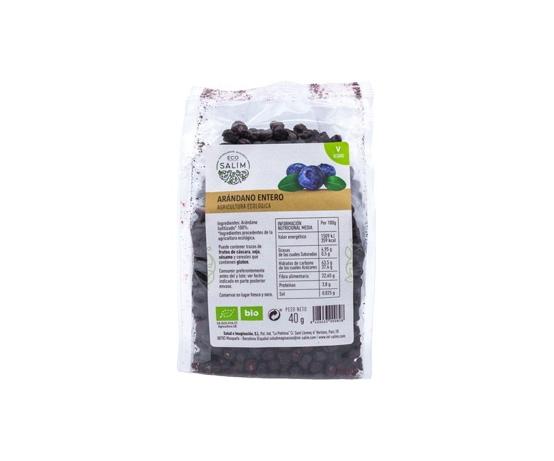 Arándano Negro Entero Eco 40 g Eco Salim