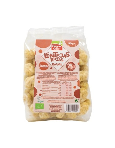 Break de lentejas rojas bio 50 g La Finestra sul Cielo