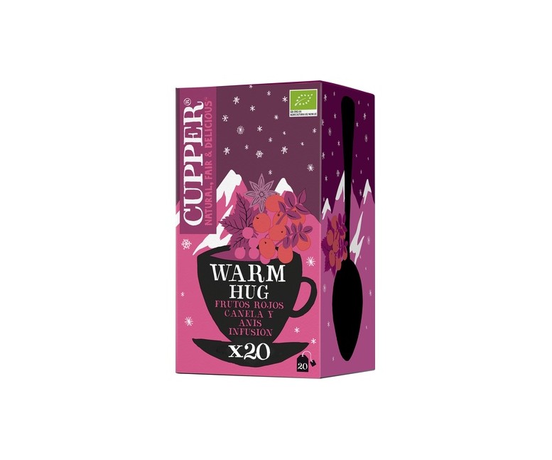 Infusion winter warm hug Bio 20 bolsitas infusoras Cupper