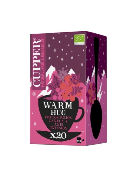Infusion winter warm hug Bio 20 bolsitas infusoras Cupper