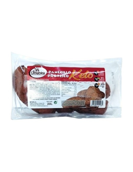 Panecillo proteico keto 200 g La Campesina