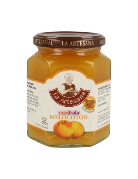 Mermelada de Melocoton Sin Azúcar 305 g La Artesana