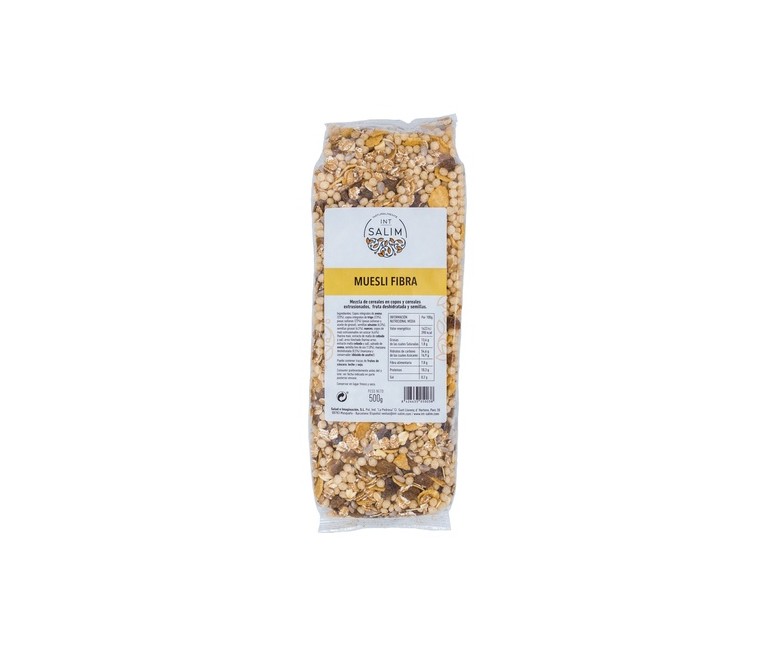 Muesli Fibra Sin Azúcar 500 g Int-Salim