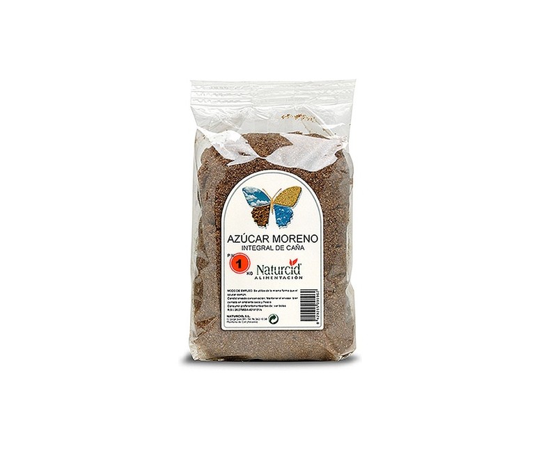 Azúcar moreno de caña integral Eco 1 kg NATURCID