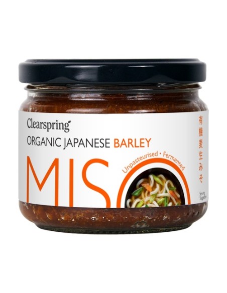 Miso Barley de cebada no pasteurizado tarro Bio 300 g Clearspring