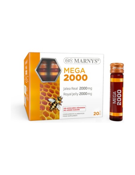 Jalea Real Mega 2000 20 viales de 2000mg MARNYS®
