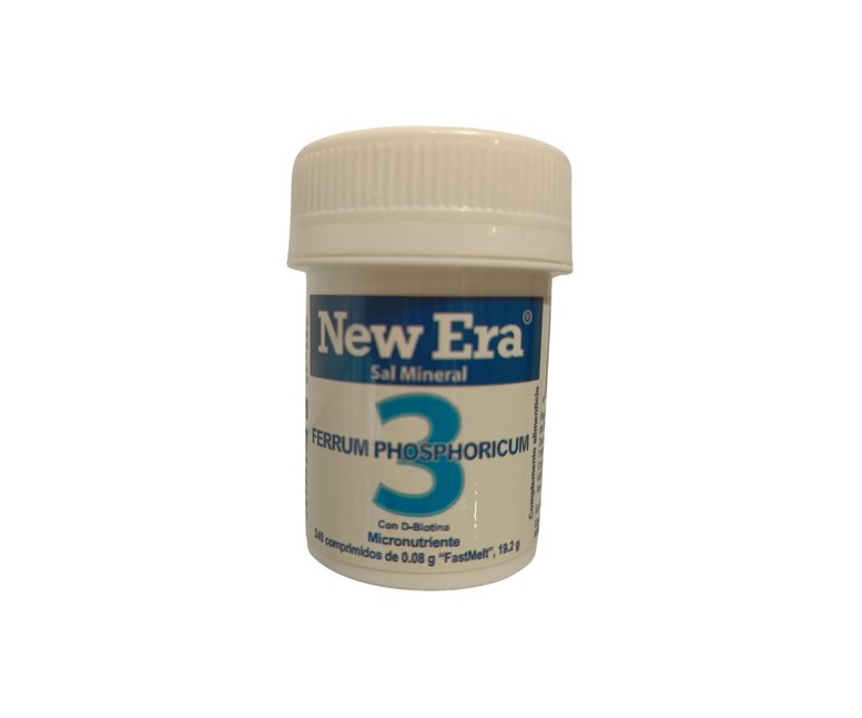 Schüssler 3 Ferrum Phosphoricum 240 comprimidos sublinguales New Era