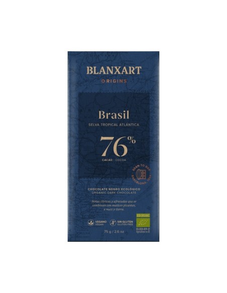 Chocolate negro 76% Brasil Eco 75 g Blanxart