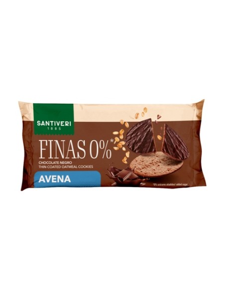 Galleta fina 0% bañada avena 88 g (Chocolate - Avena) Santiveri