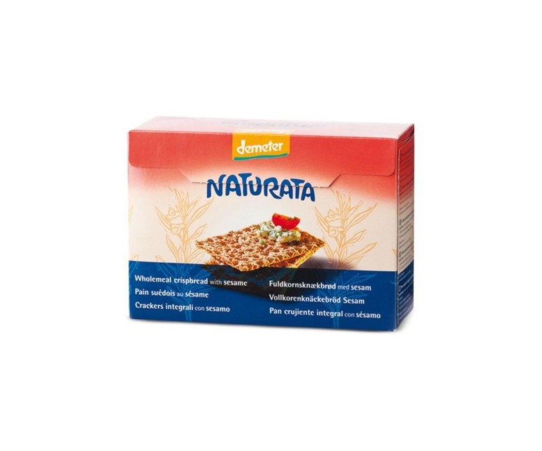 Galletas de centeno integral y sésamo 250 g Naturata