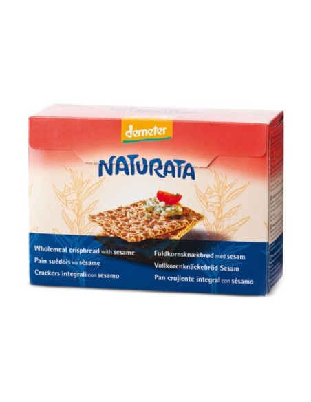 Galletas de centeno integral y sésamo 250 g Naturata