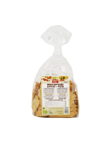 Mini Crackers de Espelta Sabor Pizza 250 g La Finestra sul Cielo