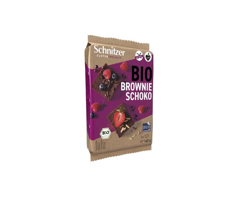 Brownie chocolate negro sin gluten 140 g (Chocolate) Schnitzer