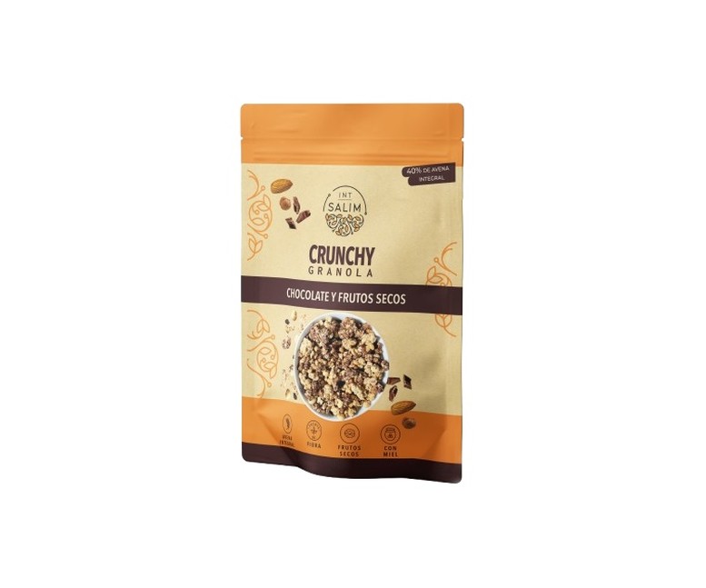 Crunchy granola chocolate y frutos secos 375 g Int-Salim