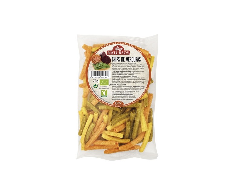 Chips de Verduras 70 g Natursoy