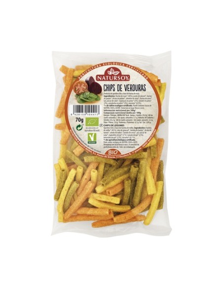 Chips de Verduras 70 g Natursoy