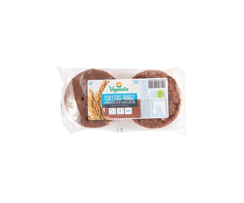 Tortitas de arroz chocolate con leche Bio 100 g (Chocolate) Vegetalia