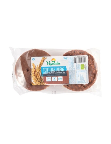 Tortitas de arroz chocolate con leche Bio 100 g (Chocolate) Vegetalia