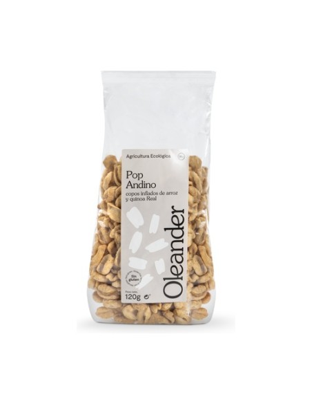 Pop Andino - copos inflados de arroz y quinoa Real 120 g Oleander