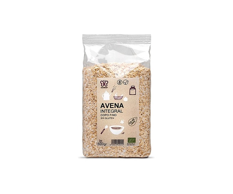 Copos de avena integrales mini Eco sin gluten 500 g NATURCID