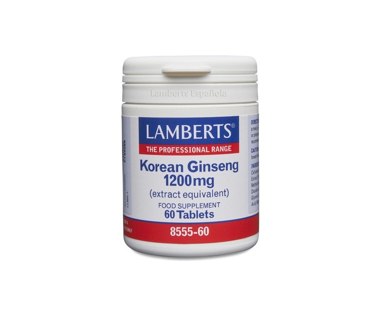Ginseng coreano 60 tabletas de 1200mg Lamberts