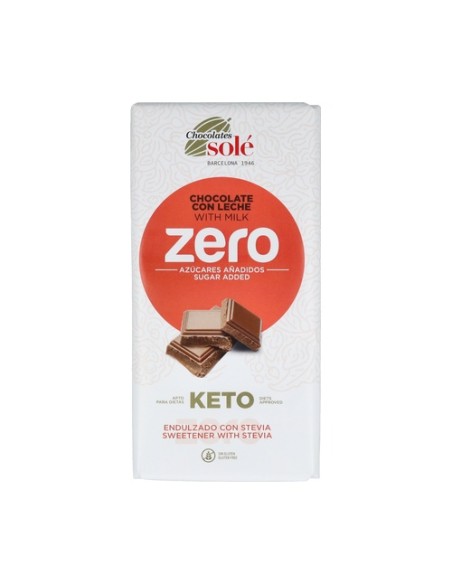 Chocolate con leche endulzado con estevia 100 g Chocolates Sole