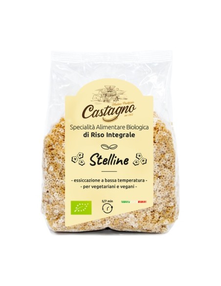 Pastina de estrellas de arroz integral Eco 500 g Castagno