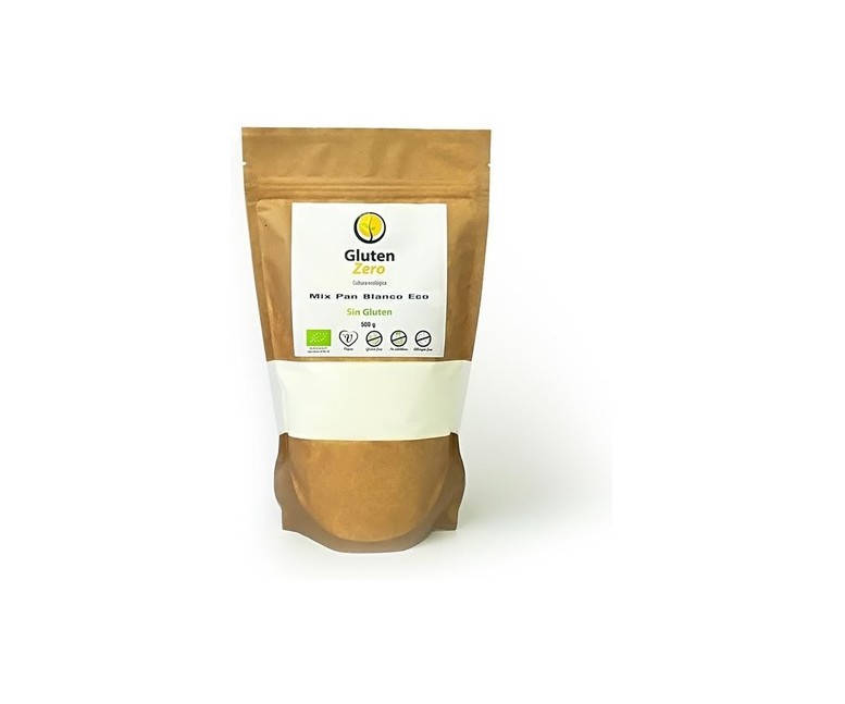 Mix pan blanco sin gluten Eco 500 g de polvo Gluten Zero